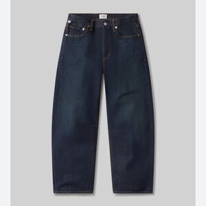New Citizens of Humanity Miro Relaxed Barrel Horseshoe Jeans Bravo Blue Denim 28